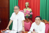 Ban Bầu cử đại biểu Quốc hội khóa XVI Đơn vị số 1 làm việc với 10 phường về công tác bầu cử