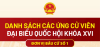 Danh sách các ứng cử viên đại biểu Quốc hội khóa XVI - Đơn vị bầu cử số 1 tỉnh Đồng Nai