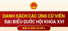 Danh sách các ứng cử viên đại biểu Quốc hội khóa XVI - Đơn vị bầu cử số 4 tỉnh Đồng Nai