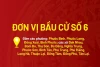 Chương trình hành động của các ứng cử viên đại biểu Quốc hội khóa XVI - Đơn vị bầu cử số 6
