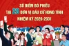 Số điểm bỏ phiếu tại 28 đơn vị bầu cử HĐND tỉnh nhiệm kỳ 2026-2031