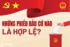 [Infographic] Những phiếu bầu cử nào là hợp lệ?