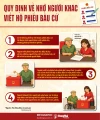 [Infographic] Quy định về việc nhờ người khác viết hộ phiếu bầu cử