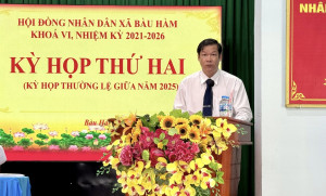 Bàu Hàm-Kỳ họp thứ 2 HĐND xã khoá VI nhiệm kỳ 2021-2026