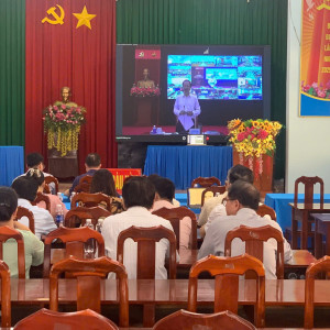 Hội nghị trực tuyến triển khai phân cấp quản lý giáo dục trong mô hình chính quyền hai cấp tại xã Bàu Hàm