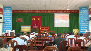 LÃNH ĐẠO XÃ BÀU HÀM DỰ HỘI NGHỊ TRỰC TUYẾN SƠ KẾT 01 NĂM THỰC HIỆN MÔ HÌNH TỔ CHỨC CHÍNH QUYỀN ĐỊA PHƯƠNG 02 CẤP