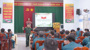 BAN CHỈ HUY QUÂN SỰ XÃ BÀU HÀM KHAI MẠC HUẤN LUYỆN DÂN QUÂN TẠI CHỖ VÀ DÂN QUÂN CƠ ĐỘNG NĂM 2026