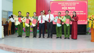 ĐẢNG ỦY XÃ BÀU HÀM CÔNG BỐ QUYẾT ĐỊNH THÀNH LẬP ĐẢNG BỘ CÔNG AN XÃ