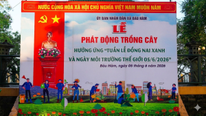 XÃ BÀU HÀM TỔ CHỨC LỄ PHÁT ĐỘNG TRỒNG CÂY XANH HƯỞNG ỨNG NGÀY MÔI TRƯỜNG THẾ GIỚI VÀ "TUẦN LỄ ĐỒNG NAI XANH" NĂM 2026