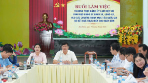 THƯỜNG TRỰC ĐẢNG ỦY XÃ BÀU HÀM LÀM VIỆC VỀ TIẾN ĐỘ XÂY DỰNG NÔNG THÔN MỚI GIAI ĐOẠN 2026 – 2030