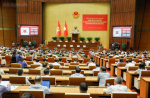 Hội nghị toàn quốc nghiên cứu, học tập, quán triệt và triển khai thực hiện Nghị quyết Hội nghị lần thứ ba Ban Chấp hành Trung ương Đảng khóa XIV - Ảnh: Báo Chính phủ điện tử
