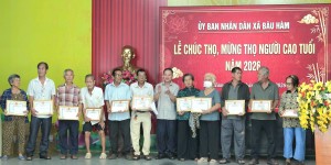 Xã Bàu Hàm tổ chức Lễ chúc thọ, mừng thọ Người cao tuổi năm 2026