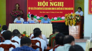 Xã Bàu Hàm tổ chức tiếp xúc cử tri Chuyên đề về cải cách...