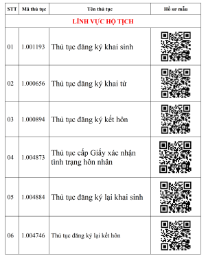 HO SO MAU nganh Tu phap (hộ tich)