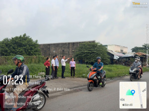 Ban Thường vụ Đảng ủy phường Biên Hòa khảo sát tuyến đường ống nước Thủ Đức, định hướng phát triển không gian đô thị theo quy hoạch