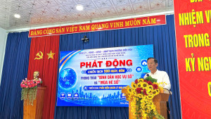 Đồng chí Nguyễn Minh Bình - Bí thư Đảng ủy phường phát biểu chỉ đạo