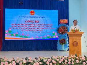 PHƯỜNG BIÊN HÒA CÔNG BỐ VÀ TRIỂN KHAI MÔ HÌNH “ĐỒNG HÀNH...