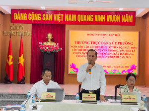 PHƯỜNG BIÊN HÒA: THƯỜNG TRỰC ĐẢNG ỦY KIỂM TRA TIẾN ĐỘ THỰC HIỆN NGHỊ QUYẾT NĂM 2026 VÀ ĐỢT THI ĐUA CAO ĐIỂM “500 NGÀY ĐÊM”