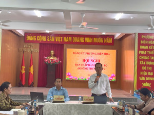 PHƯỜNG BIÊN HÒA: ĐẢNG ỦY PHƯỜNG TỔ CHỨC HỘI NGHỊ BAN CHẤP HÀNH ĐẢNG BỘ (KHÔNG THƯỜNG KỲ) THÔNG QUA ĐỀ ÁN SẮP XẾP, THÀNH LẬP CÁC TỔ CHỨC ĐẢNG Ở CÁC CƠ SỞ GIÁO DỤC TRÊN ĐỊA BÀN