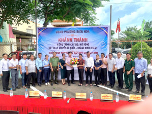 PHƯỜNG BIÊN HÒA: KHÁNH THÀNH CÔNG TRÌNH CẢI TẠO, MỞ RỘNG NÚT...