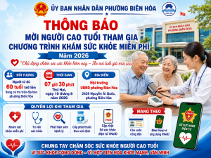 Thông báo mời người cao tuổi tham gia Chương trình khám sức...