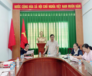 Ông Trịnh Tiến Việt - ĐUV - PCT.HĐND phường phát biểu chỉ đạo tại buổi giám sát