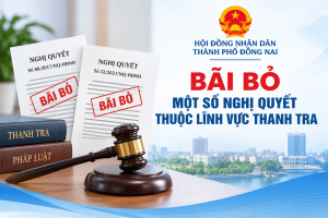 HĐND thành phố Đồng Nai bãi bỏ một số Nghị quyết thuộc lĩnh...