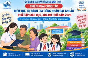 PHƯỜNG BIÊN HÒA TRIỂN KHAI CÔNG TÁC ĐIỀU TRA, TỰ ĐÁNH GIÁ...
