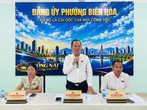 BÀI PHÁT BIỂU KẾT LUẬN CỦA BÍ THƯ ĐẢNG ỦY PHƯỜNG BIÊN HÒA...