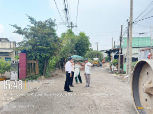 LÃNH ĐẠO PHƯỜNG BIÊN HÒA KIỂM TRA, ĐÔN ĐỐC TIẾN ĐỘ THI CÔNG...