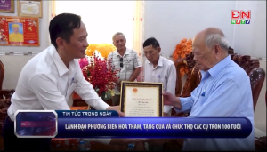 Phường Biên Hòa tổ chức thăm, tặng quà, chúc thọ, mừng thọ người cao tuổi tròn 90 tuổi và 100 tuổi năm 2026