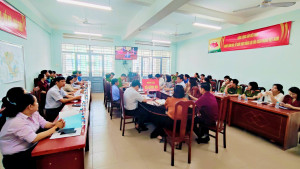 XÃ BÌNH AN ĐỒNG LOẠT TỔ CHỨC XEM TRUYỀN HÌNH TRỰC TIẾP