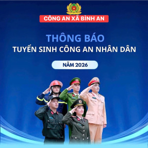 THÔNG BÁO TUYỂN SINH CAND NĂM 2026!