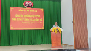 XÃ BÌNH AN TỔ CHỨC THÔNG TIN THỜI SỰ CHO ĐỘI NGŨ CÁN BỘ, ĐẢNG VIÊN