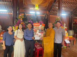 Xã Bình An tổ chức thăm, chúc mừng các cơ sở Phật giáo nhân Đại lễ Phật đản Phật lịch 2570 – Dương lịch 2026