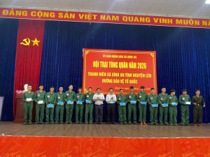 TUỔI TRẺ XÃ BÌNH AN PHÁT HUY TRUYỀN THỐNG ANH HÙNG SẴN SÀNG LÊN ĐƯỜNG NHẬP NGŨ