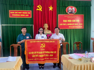 Chi bộ Quân sự phường Bình Lộc tổ chức đại hội lần thứ I, nhiệm kỳ 2025-2030