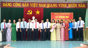 Đảng uỷ phường Bình Lộc tổ chức Lễ công bố và trao quyết định Phó Bí thư Thường trực Đảng ủy