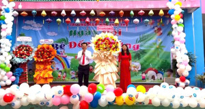 Chủ tịch UBND phường Bình Lộc Đào Đại Giang dự Lễ khai giảng trường Mầm non Tuổi Thơ