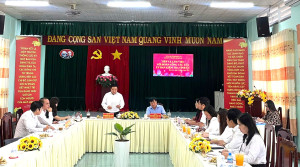 Đoàn công tác của Ủy ban Kiểm tra Tỉnh ủy đã có buổi làm việc với Đảng ủy phường Bình Lộc