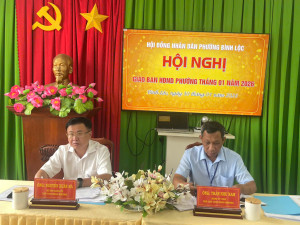 Hội đồng nhân dân phường Bình Lộc giao ban tháng 1 năm 2026