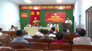 Tiếp xúc giữa cử tri với các ứng cử viên đại biểu Hội đồng nhân dân phường Bình Lộc, đơn vị bầu cử số 7