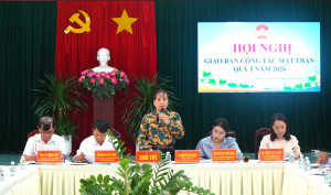 Ủy ban MTTQVN phường Bình Lộc tổ chức Hội nghị Giao ban công tác Mặt trận quý I năm 2026