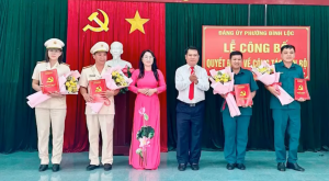 Đảng ủy phường Bình Lộc công bố quyết định của Ban Thường vụ Tỉnh ủy Đồng Nai về công tác cán bộ