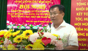 Hội nghị triển khai Nghị quyết số 08 của Đảng ủy về phát động đợt thi đua đặc biệt 500 ngày đêm trên địa bàn phường Bình Lộc