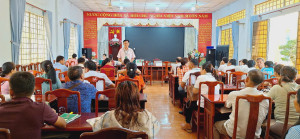 PHIÊN GIAO DỊCH CỦA NHCSXH BÌNH LONG TẠI ĐIỂM GIAO DỊCH...