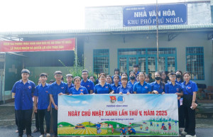 ĐOÀN PHƯỜNG BÌNH LONG NHIỀU HOẠT ĐỘNG Ý NGHĨA “NGÀY CHỦ NHẬT XANH”