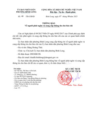 Về phát ngôn và cung cấp thông tin cho báo chí