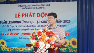 Học sinh Bình Long hướng về đồng bào và học sinh vùng lũ
