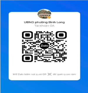 UBND PHƯỜNG BÌNH LONG TRIỂN KHAI TRANG ZALO CHÍNH THỨC – KÊNH KẾT NỐI TRỰC TUYẾN GIỮA CHÍNH QUYỀN VÀ NHÂN DÂN